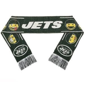 New York Jets Teamoji Acrylic Scarf‎ Adult Unisex NFL Forever Collectibles